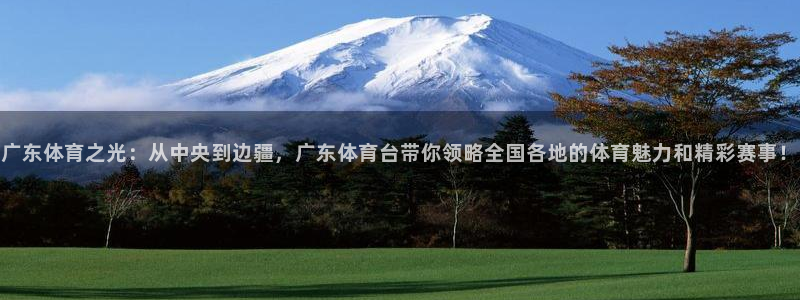 广东体育之光：从中央到边疆，广东体育台带你领略全国各地的体育魅力和精彩赛事！